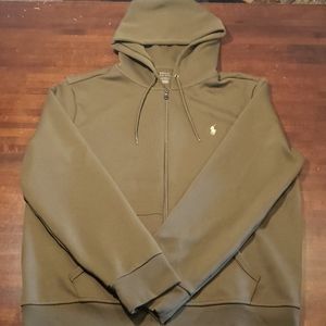 Polo by Ralph Lauren olive zip up hoodie